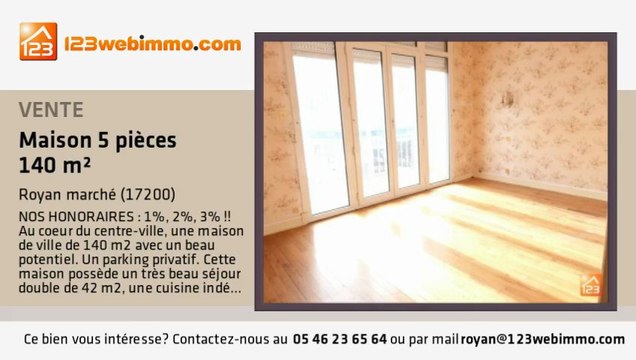 A vendre - maison - Royan marché (17200) - 5 pièces - 140m