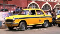 1795. Howrah Railway Station and Yellow Kolkata cab.mov