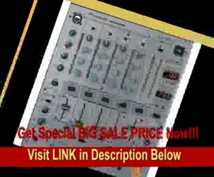 5-Channel Professional DJ Mixer with Digital Special Effects - Silver