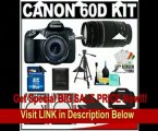 Canon EOS 60D Digital SLR Camera Body with EF-S 18-135mm IS Lens & 75-300mm III Lens   16GB Card   Battery   Case   Tripod   Accessory Kit
