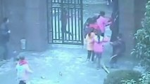 CCTV of China school knife attack