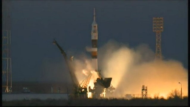 [ISS] Roscosmos View of Manned Soyuz TMA-07M Launch