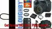 Canon EOS 7D 18 MP CMOS Digital SLR with Canon 18-135mm IS Lens + Canon EF 70-300mm f/4-5.6 IS USM Lens + Canon LPE6 Spare Battery + Canon Deluxe SLR Gadget Bag + Multi-Coated UV Essential Filter x2 + Sunpak PRO 523PX Pistol Grip Tripod + Transcend 32GB 1