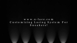 Customizing Shoe Lace System For Sneakers. U-Lace Turns Sneakers Into Slip-Ons.