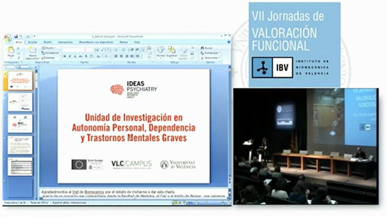 VII JORNADAS VALORACION FUNCIONAL (primera parte)