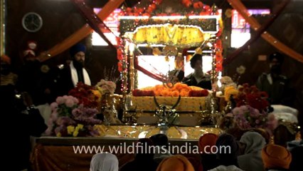 2167.Devotees at Gurudwara Hemkund Sahib.mov