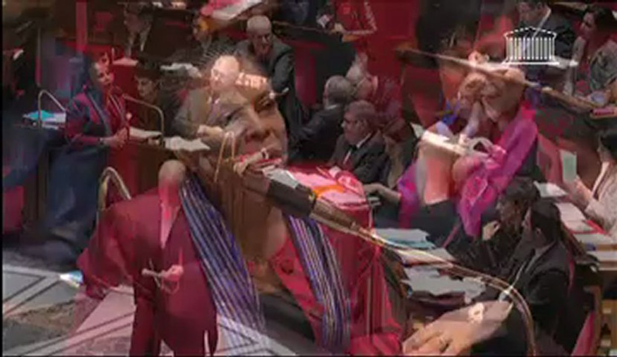 Christiane Taubira s’enflamme pour les familles homoparentales à l’Assemblée nationale