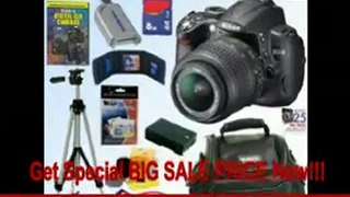 Nikon D5000 12.3 MP DX Digital SLR Camera with 18-55mm f/3.5-5.6G AF-S DX VR Nikkor Zoom Lens + 8GB Deluxe Accessory Kit