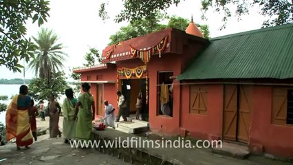 2299.Entrance gate of shiva temple in umananda island.mov