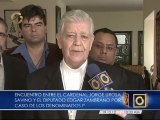 Diputado Zambrano y el Cardenal Urosa hacen votos por la amnistía de los presos políticos