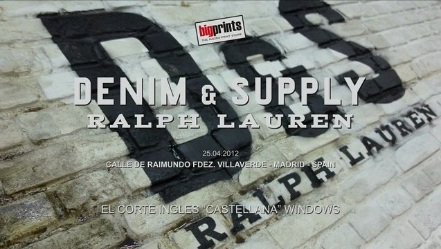 Ralph Lauren Instalacion de escaparates y decoracion en El Corte Ingles Castellana