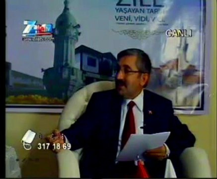 Zile Belediye Başkan Lütfi vidinel Zile tv Canlı yayın_1.bölüm_18.12.2012