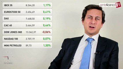 19.12.12 · Comportamiento positivo de Mapfre - Renta 4: Cierre bolsas y mercados