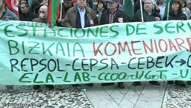 Gasolineras de Bizkaia, preparadas para la huelga