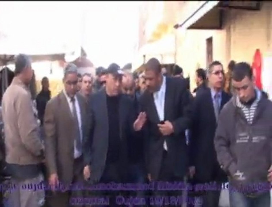 محمد مهيدية والي الجهة الشرقية عامل عمالة وجدة انكاد يتفقد مختلف اوراش وسط المدينة / سوق مليلية وسوق طنجة