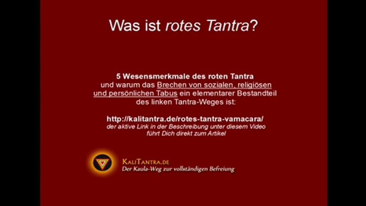 Was ist Rotes Tantra?