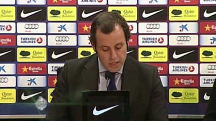 Sandro Rosell: "Vilanova è forte, noi lo aspettiamo"