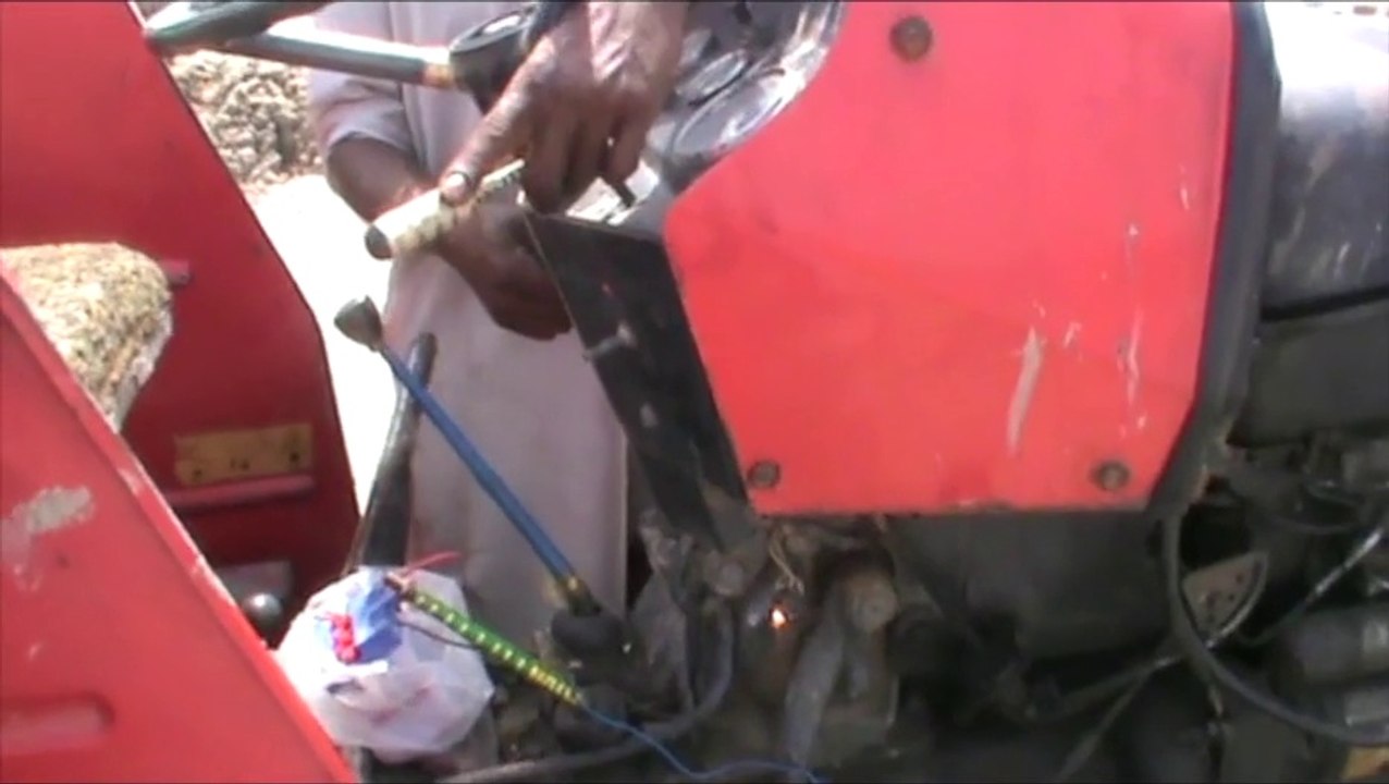 Run a Tractor on Bio Gas Plant Abdullah Bio Gas Plant Construction Company ABGCC Rahim Yar Khan Pakistan