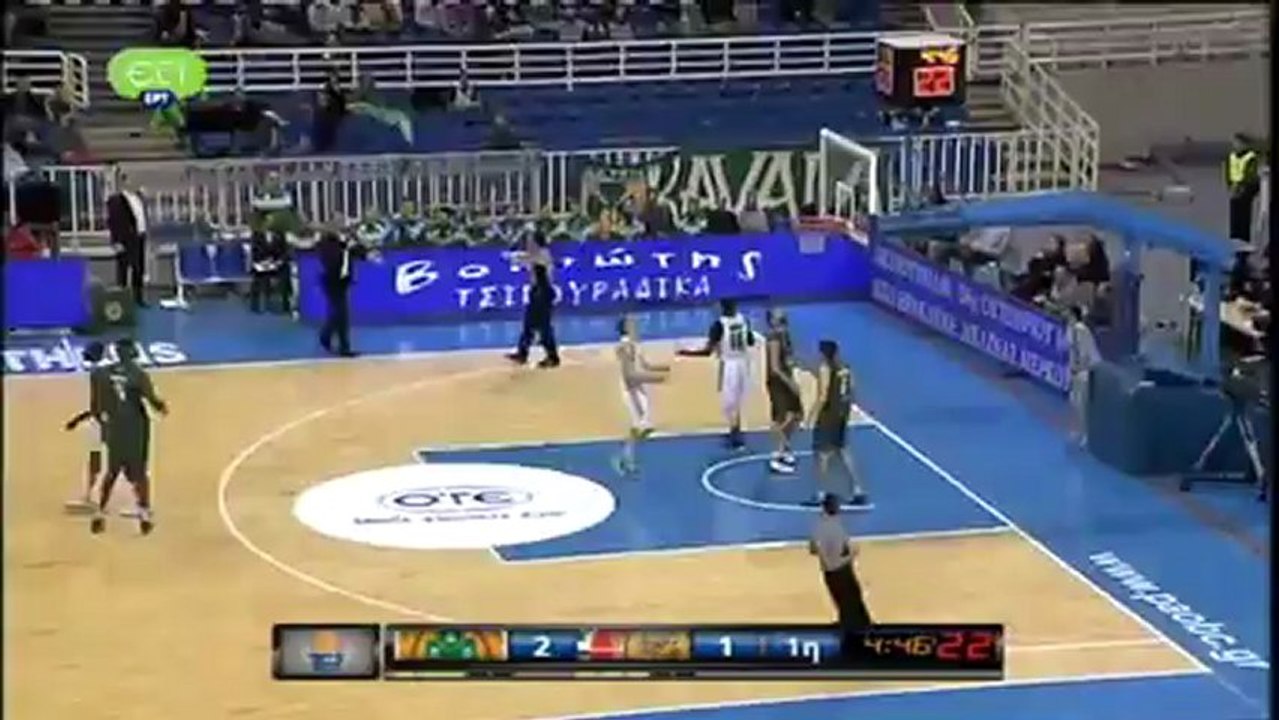 Απίστευτο καλάθι από τον Διαμαντίδη στο ματς Παναθηναϊκός ΚΑΟΔ