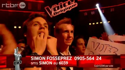 Simon Fosséprez "Je t'écris" The Voice Belgique