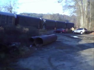 Norfolk Southern stack and autorack southeast through Mableton Ga.
