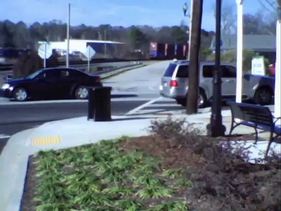 Norfolk Southern stack train through Austell Ga. into Whitaker Yard.