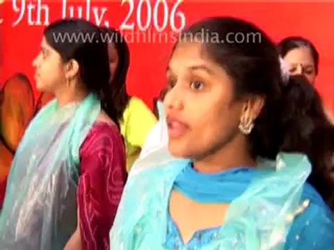 Girls' Mango Eating Competition