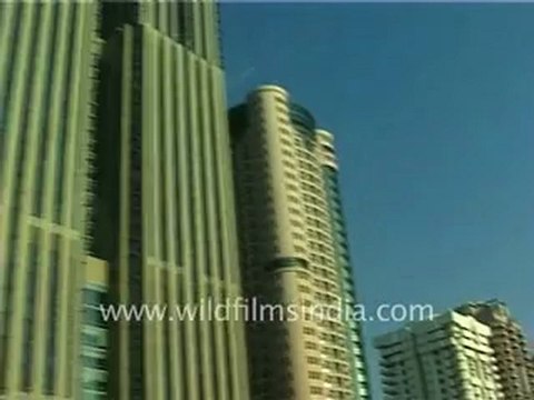 A drive through Dubai city in the Middle East