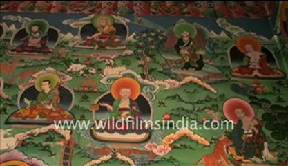 Paintings inside the monastery