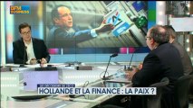 Hollande et la finance : la paix ? - le 19 décembre - BFM : Les décodeurs de l'éco 1/5