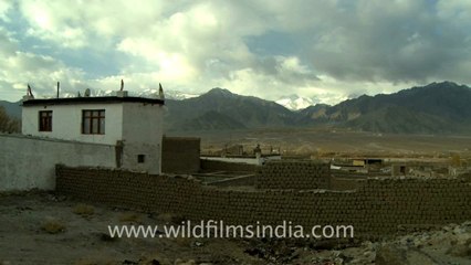 Ladakh surrounded by mountains