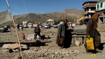 Post disaster Choglamsar in  Ladakh