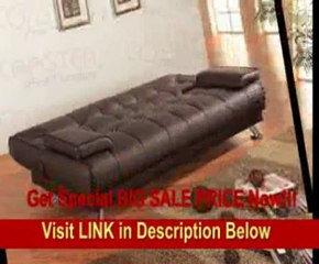 Coaster Microfiber Sofa Bed with Drop Down Cup Holder in Tan