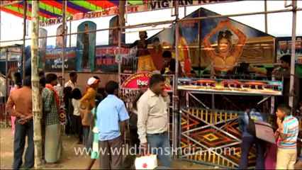 Local Dance show at  Sonepur Mela