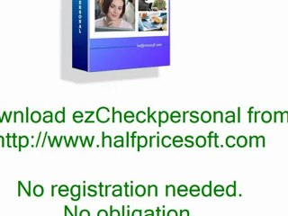 Free Personal Check Software