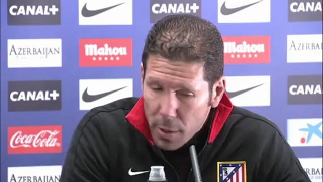 Simeone, contento tras su cumpleanos como Atlético