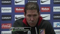 Simeone elogia al celta y la calidad de Aspas