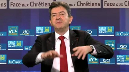 Face aux chrétiens Jean-Luc Mélenchon : EADS : « C’est Florange puissance 10 ».