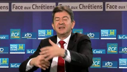 Face aux chrétiens Jean-Luc Mélenchon « Il n’y a pas de droit à l’enfant »