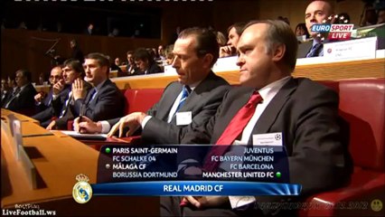 قرعة دور ال16 بدورى أبطال أوروبا 2012_2013