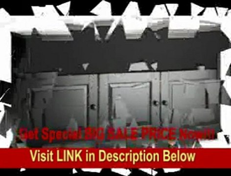 Salamander Chameleon Hampton 339 Triple-Width A/V Cabinet (Distressed Black)