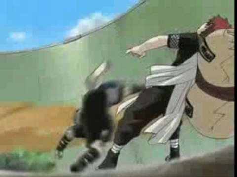 gaara et rock lee vs kimimaro et sasuke