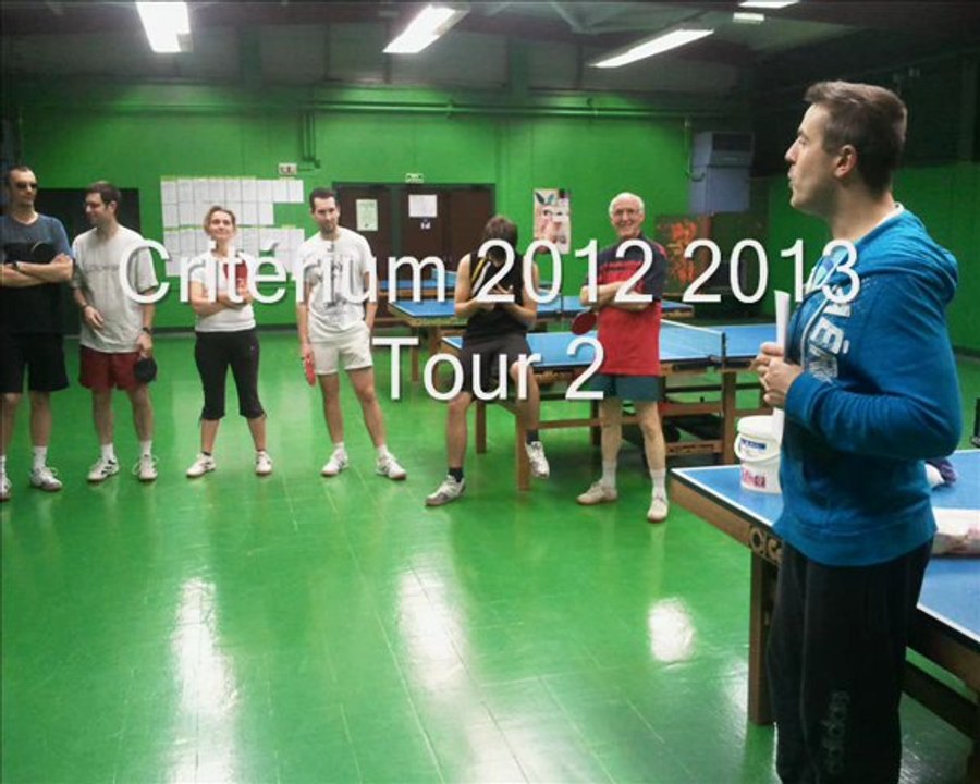 Critérium 2012-2013  tour 2