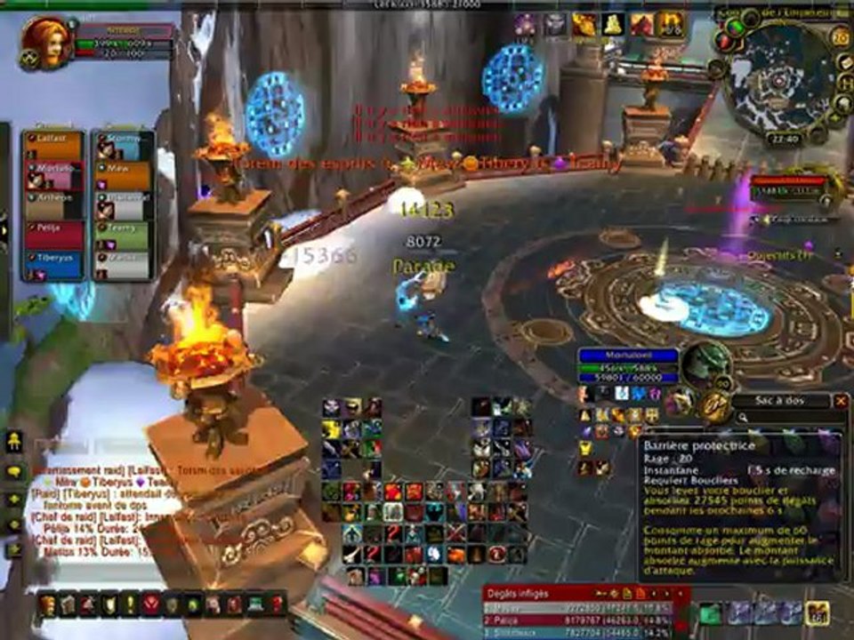 wow raid 90 caveau Mogu'shan 10 normal Gara'jal le Lieur d'esprit (3 iem boss) guilde les rastas  la video est en vue du tank
