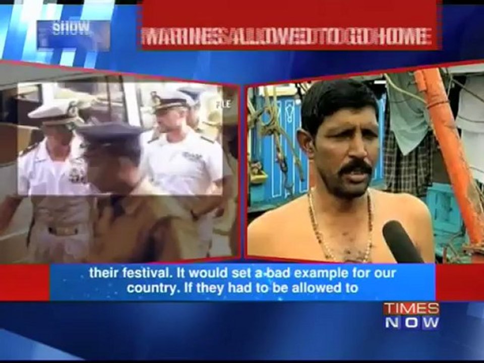 Italian marines allowed to go home