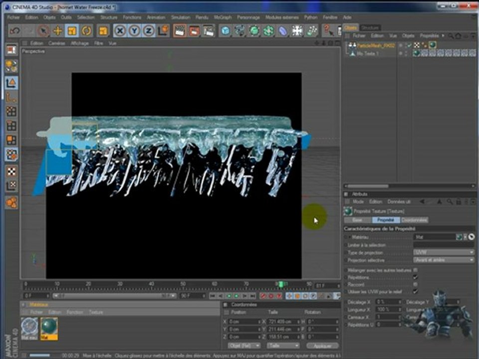 tuto realflow et c4D.hornet Water Freeze