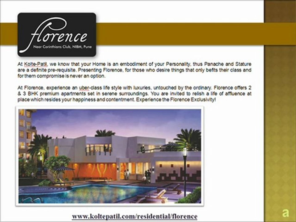 Florence by Kolte Patil Brings 2 & 3 BHK Flats in NIBM