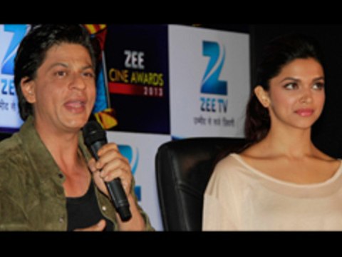 Shah Rukh Khan & Deepika Padukone @ Zee Cine Awards Press Meet