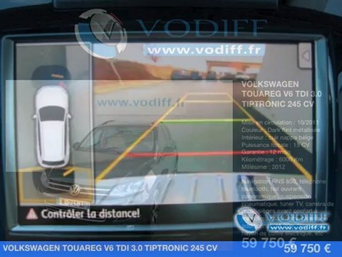 VODIFF : VOLKSWAGEN OCCASION ALSACE :VOLKSWAGEN TOUAREG V6 TDI 3.0 TIPTRONIC 245 CV