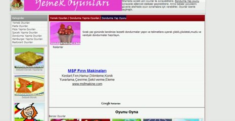 Dondurma Yap Oyunu